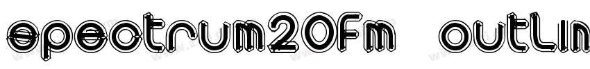 Spectrum20FM Outlin字体转换 Spectrum20FM Outlin字体转换